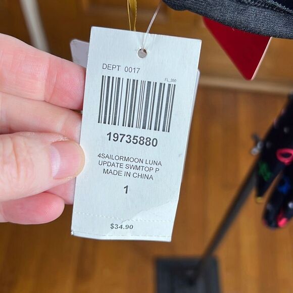 Sailor Moon Luna Halter Swim Top Plus Size 1 Nwt - Picture 4 of 7